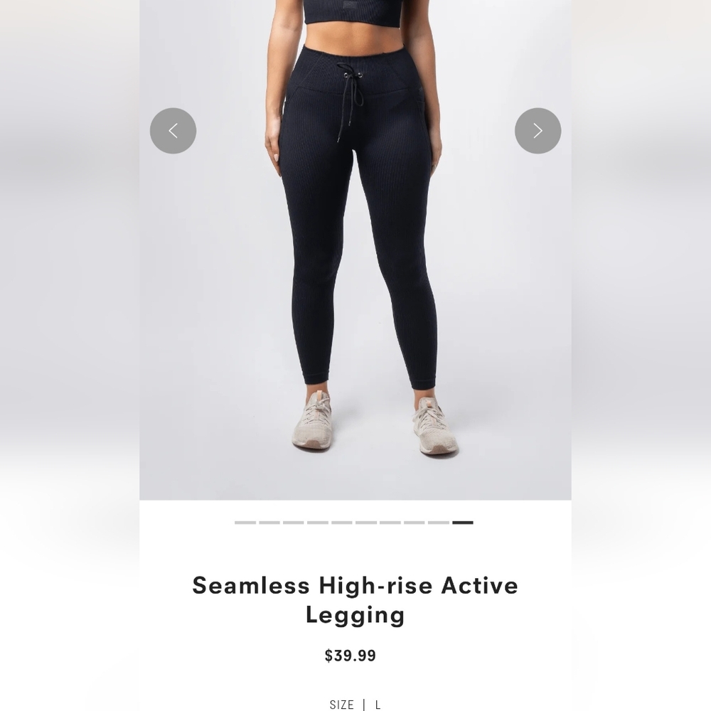 Black High-Rise Active Leggings